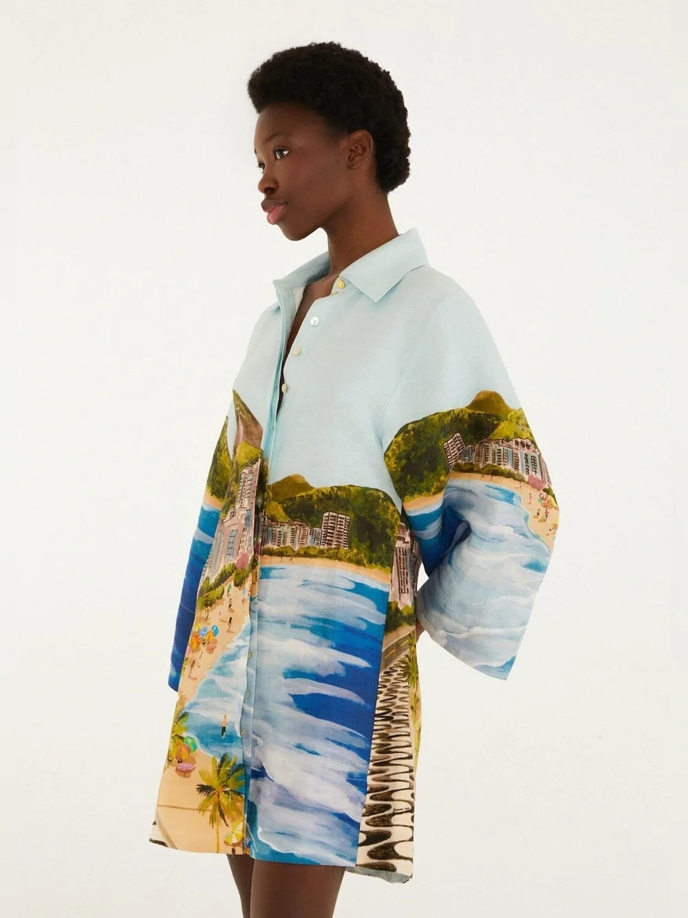 Farm Rio: COPACABANA BEACH
MULTICOLOR LONG SLEEVE KIMONO - Picture 12 of 14
